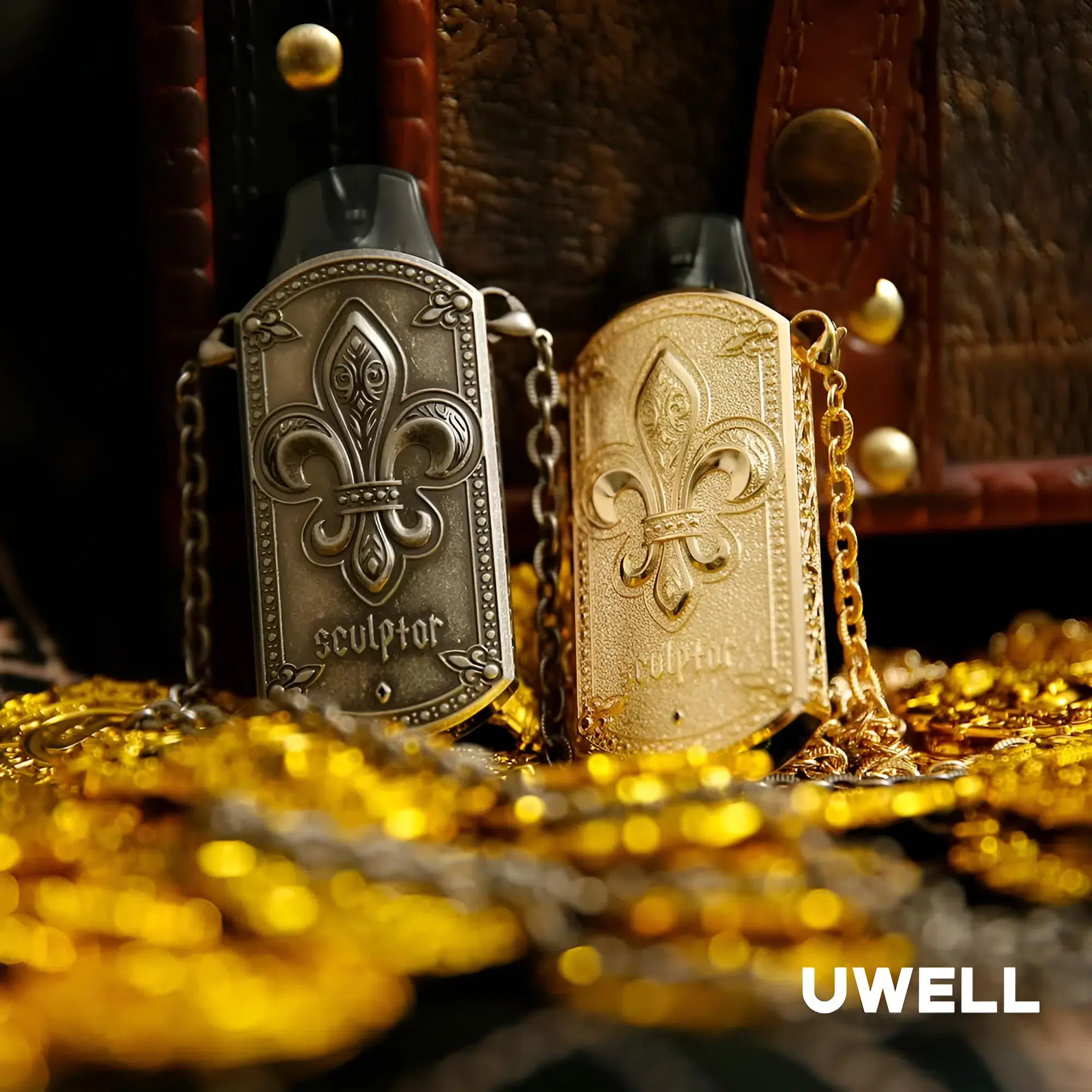 1733213207054.png.webp UWELL Sculptor 雕塑家小煙主機 金屬浮雕註油主機 台灣現貨