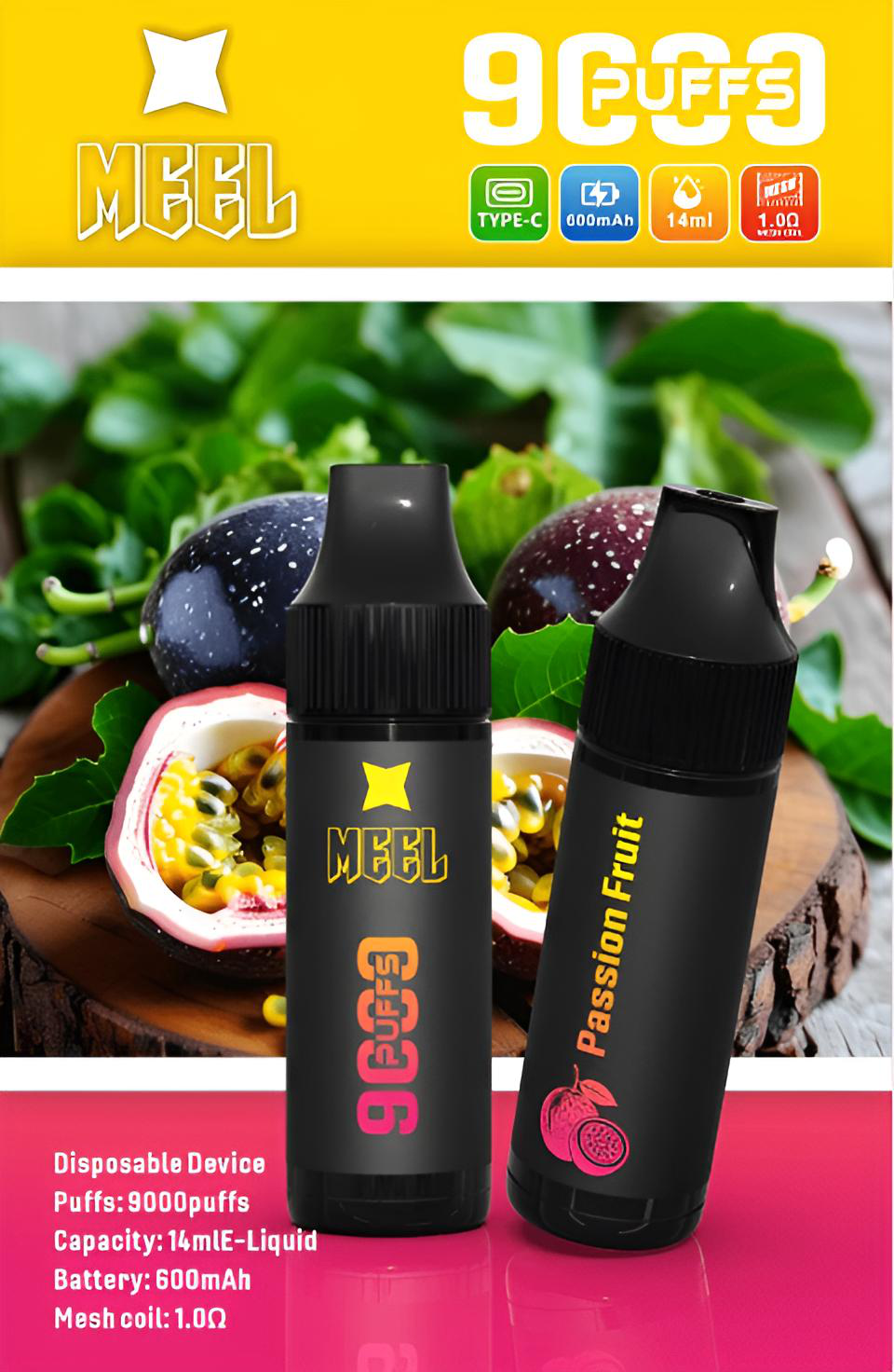 MEEL 9000 Puffs 拋棄式電子菸推薦|9 款口味|台灣現貨 2 MEEL 9000 Puffs 拋棄式電子菸 外觀照