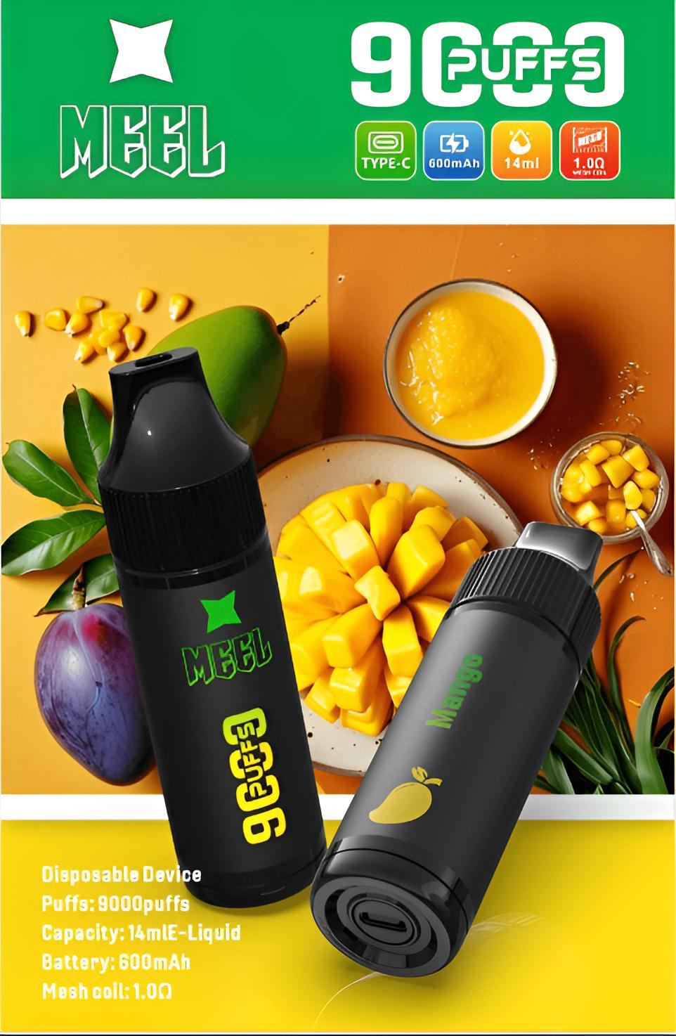 MEEL 9000 Puffs 拋棄式電子菸推薦|9 款口味|台灣現貨 1 MEEL 9000 Puffs 拋棄式電子菸 實體照片